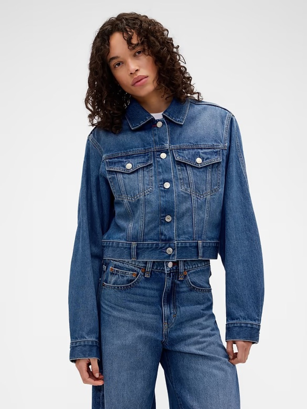Gap × Victoria Beckham Crop Denim Jacket NWT